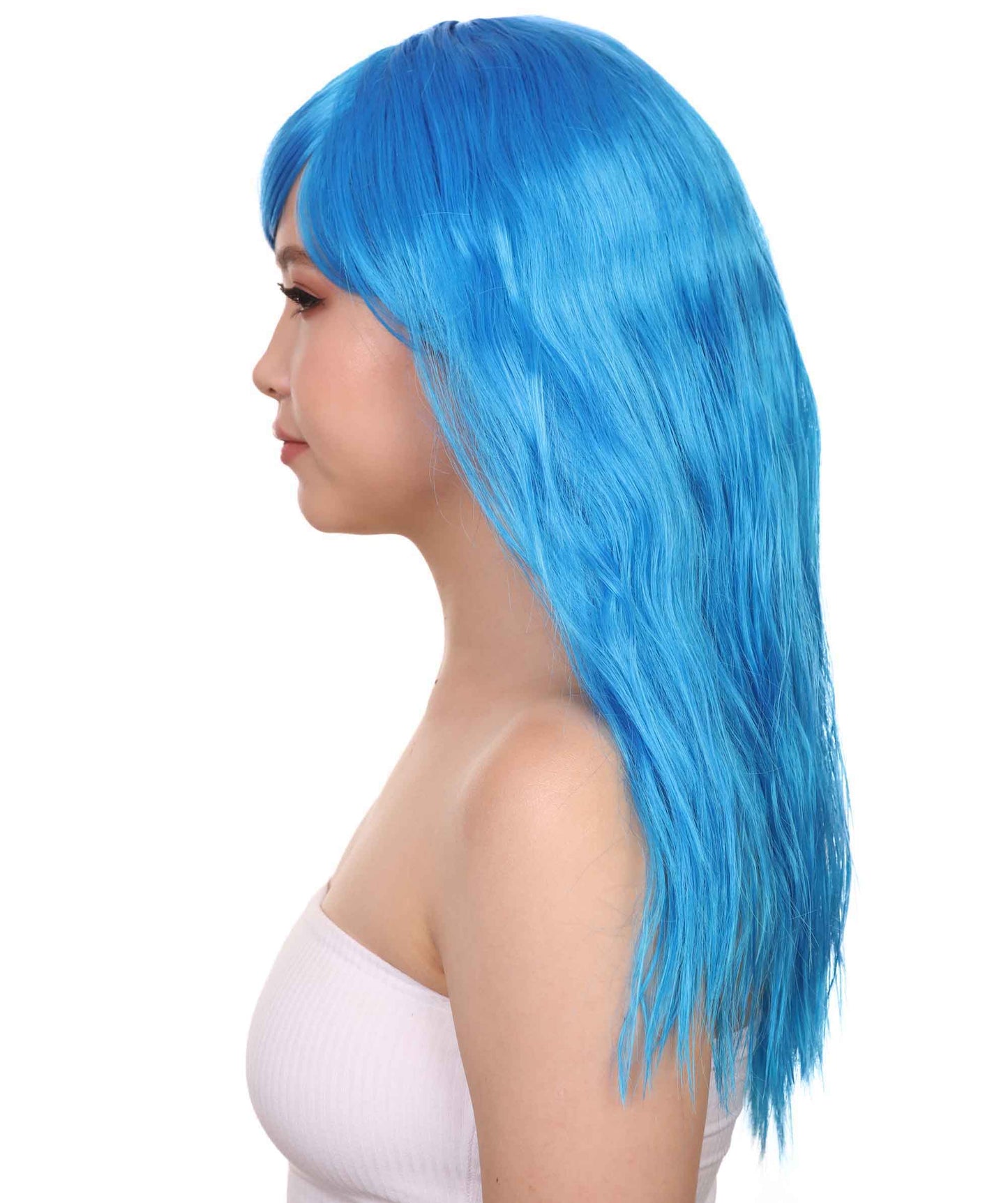 Wigs2you ハロウィンパーティープレミアムレディース H-1764 着け心地が良い とても快適 グラマラマ ブルーウィッグ