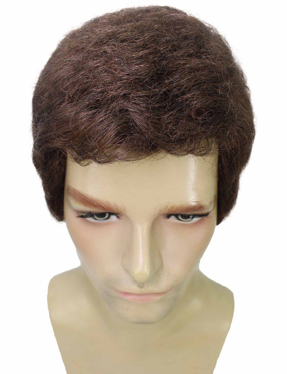 ハロウィンパーティープレミアム大人用メンズ「ジョジョの奇妙な冒険」の空条徐倫の茶色のウィッグ H-5687