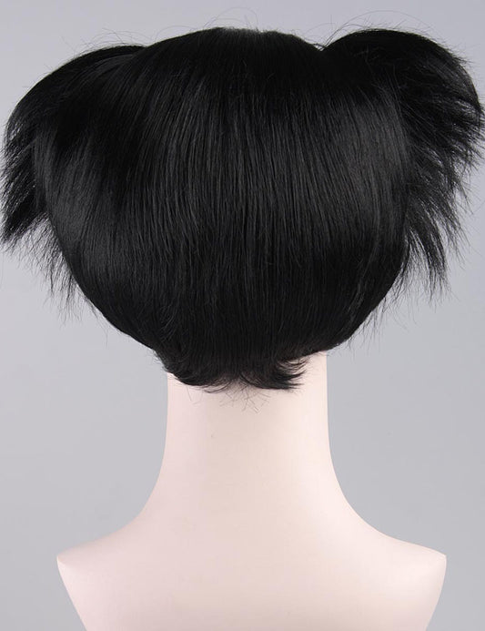 スザンナかつら|婦人用背の低いブラック性格コスプレ・ハロウィンかつら|割増空気を通すCaplessなキャップH-307