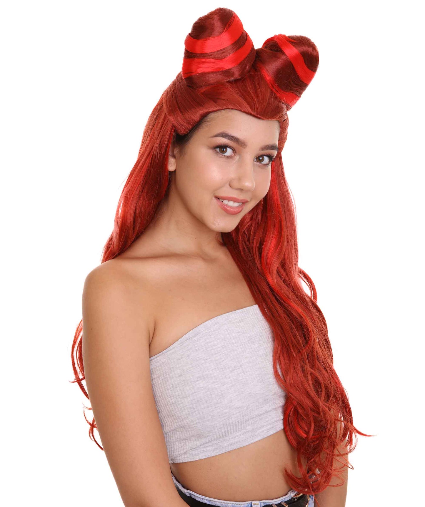 ハロウィンパーティープレミアム大人の女性用 H-2528 ポイズンアイビーウィッグ 現代の淑女のためのエレガントなウィッグへの一歩
