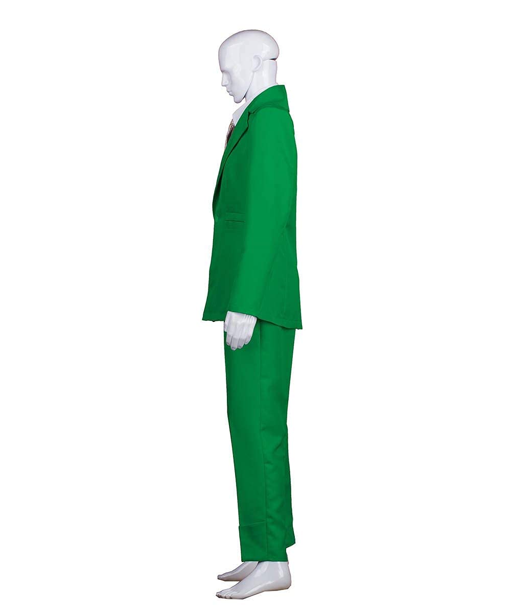 男性用 JCP-002_1 70'sロックスター スーツ コスチューム ディッキーとタイ付き プレミアム グリーン ハロウィンコスチューム