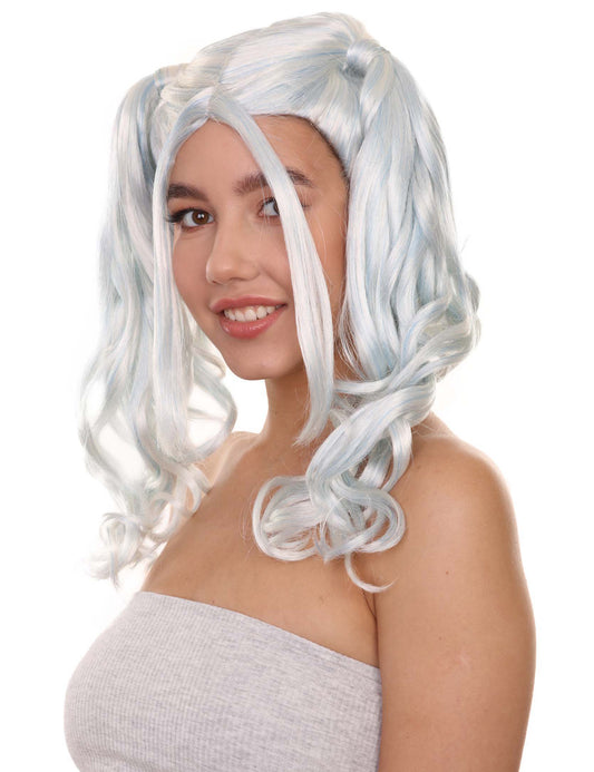 Wigs2you ハロウィンパーティー プレミアム レディース H-760 ドリー ピグテール ウィッグ スカイブルー色