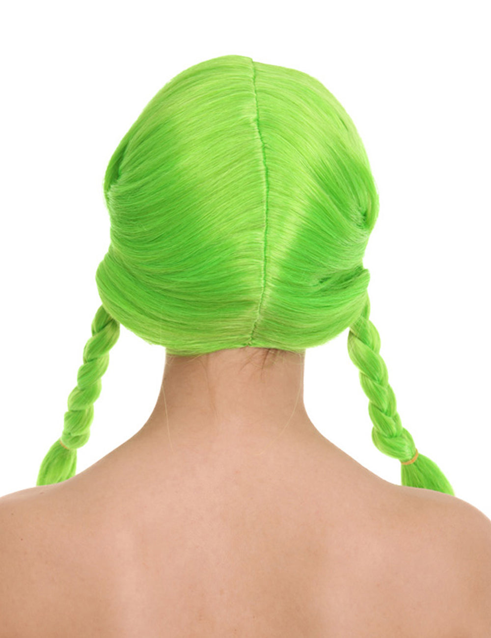 Wigs2you ハロウィンパーティープレミアムレディース H-1636 着用が簡単 とても快適 ピッピ ダークグリーン