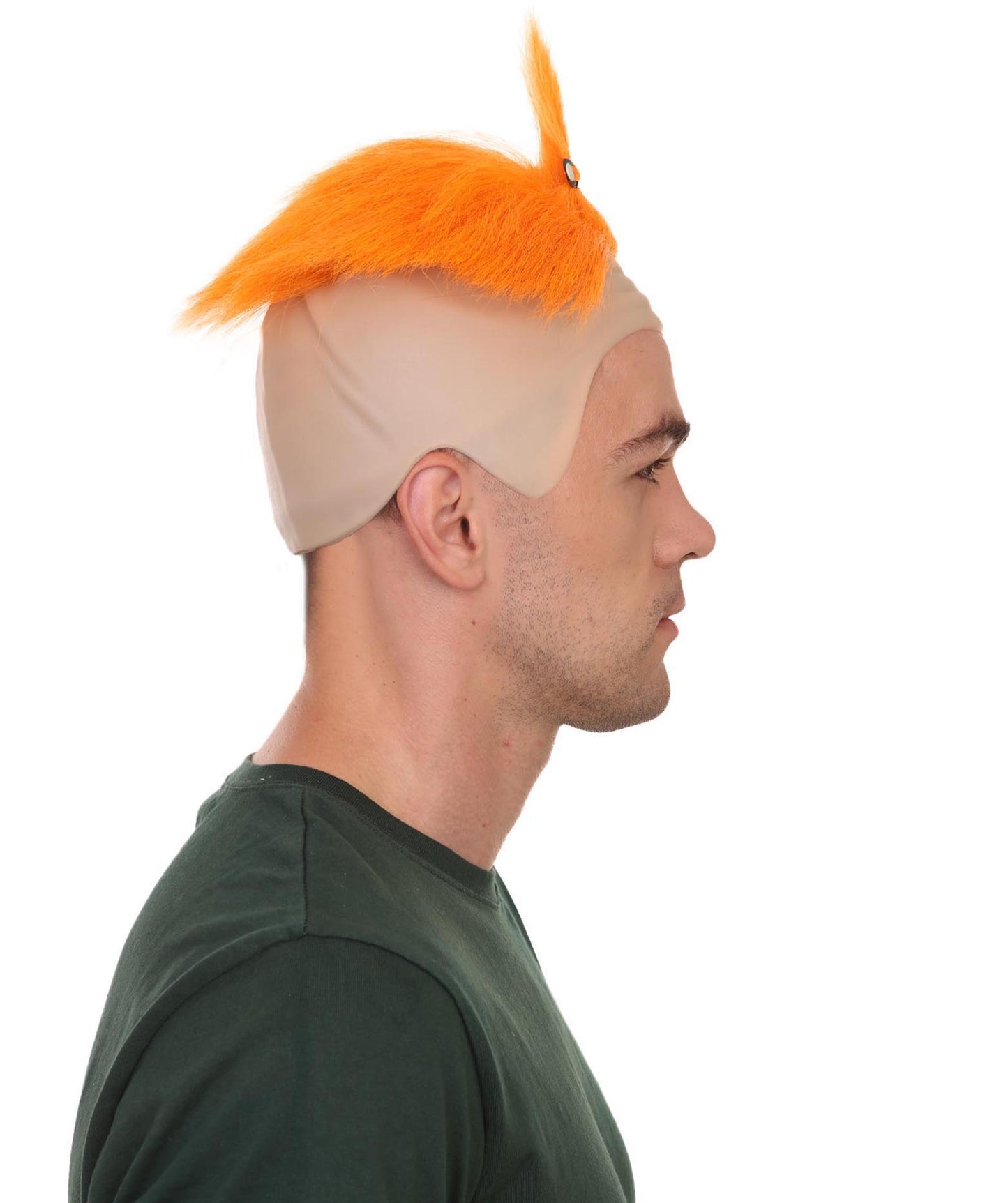 ハロウィンパーティー プレミアム 男性用 クラウン ウィッグ H-2151 オレンジ ウィッグ キャップ付き