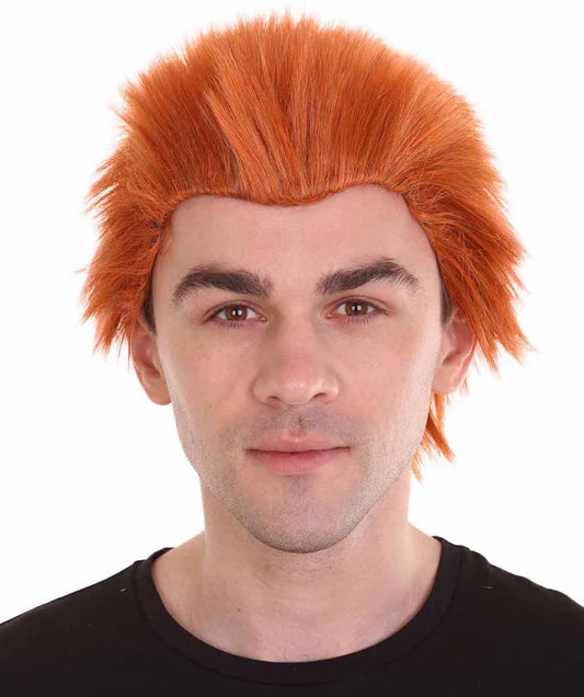 ハロウィンパーティープレミアム 大人の男性用 H-2193 オレンジコスプレ男性ショートウィッグ 歴史的トレンドと未来の予測