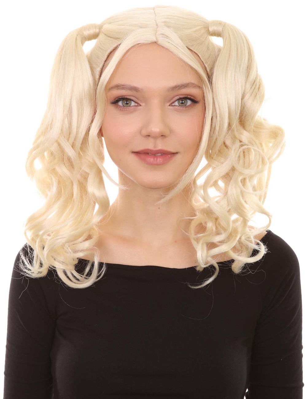 Wigs2you ハロウィンパーティー プレミアム レディース H-761 ドリー ピグテール ウィッグ Lt ブロンドカラー