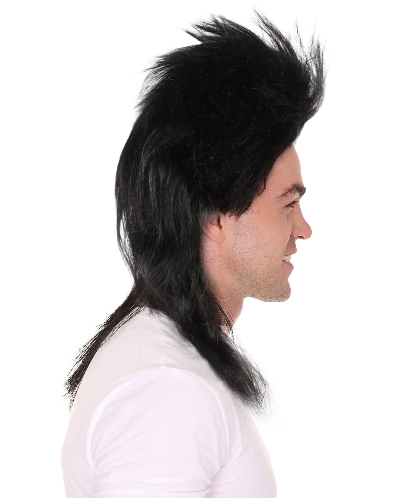Wigs2you ハロウィン パーティー プレミアム メンズ H-600 レイブ ウィッグ ブラック