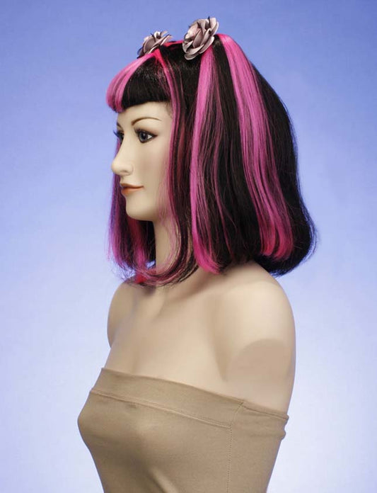 ハロウィンパーティープレミアムレディース H-106 ブラックコチニールHLウィッグ ファンシーキャラクターファッションウィッグ