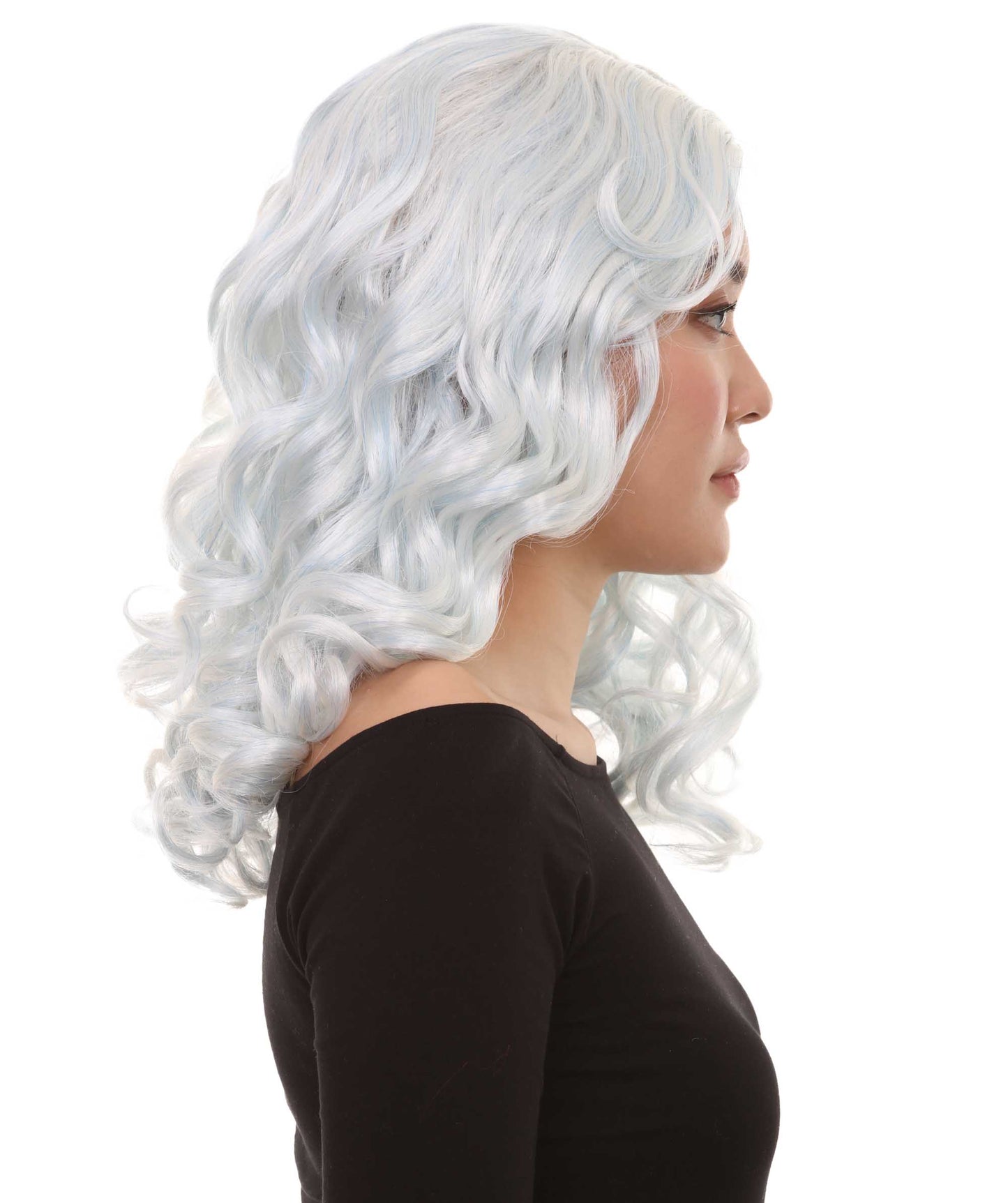 Wigs2you ハロウィンパーティー プレミアム レディース H-1100 とても着け心地の良いアリスウィッグ 鏡の国のアリス スカイブルー色