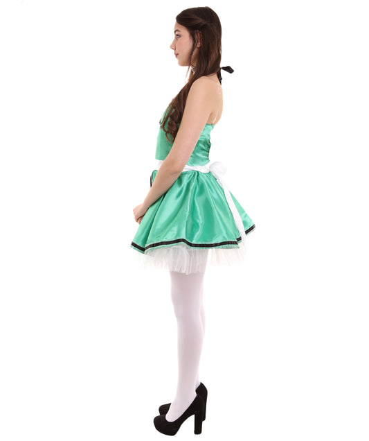 女性用 JCO-344_7 フレンチメイド制服コスプレ グリーンコスチューム