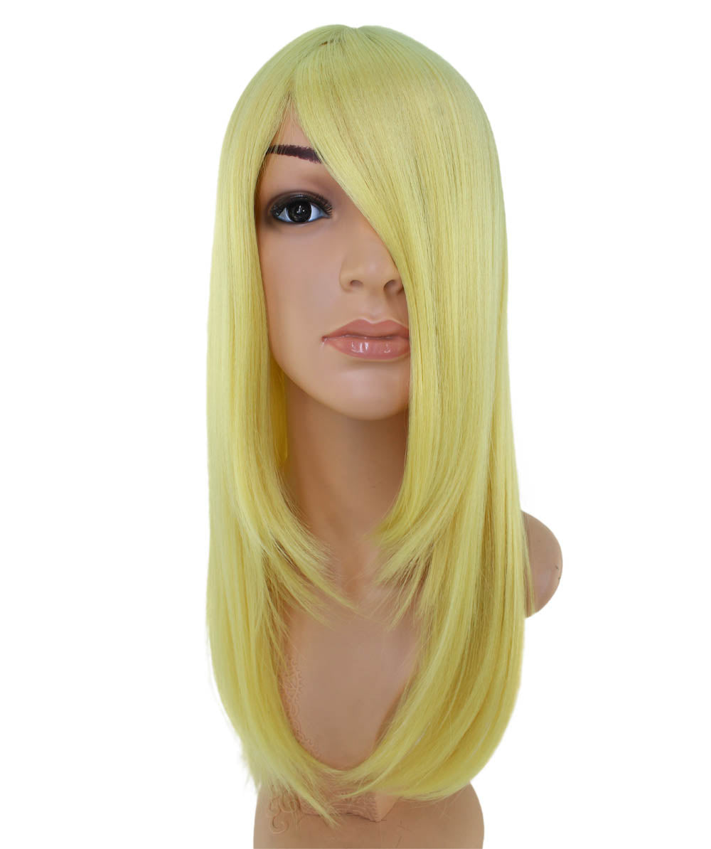 レディースファッション C-054 ロングストレート C-プラチナブロンド コスプレヒートスタイラブルウィッグ
