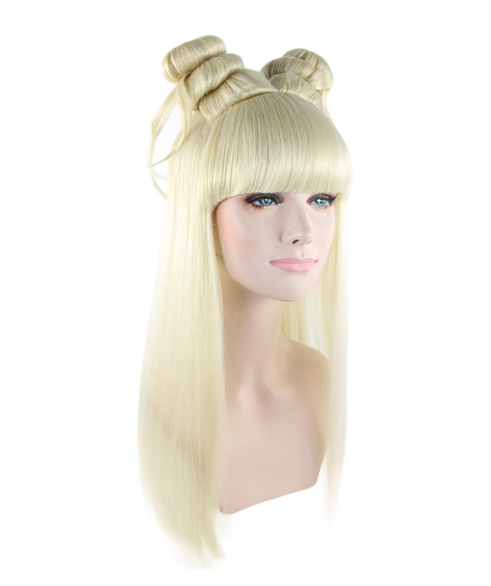 Wigs2you ハロウィン パーティー プレミアム レディース H-1215 快適なフィット感のブロンド アジアン プリンセス ウィッグ