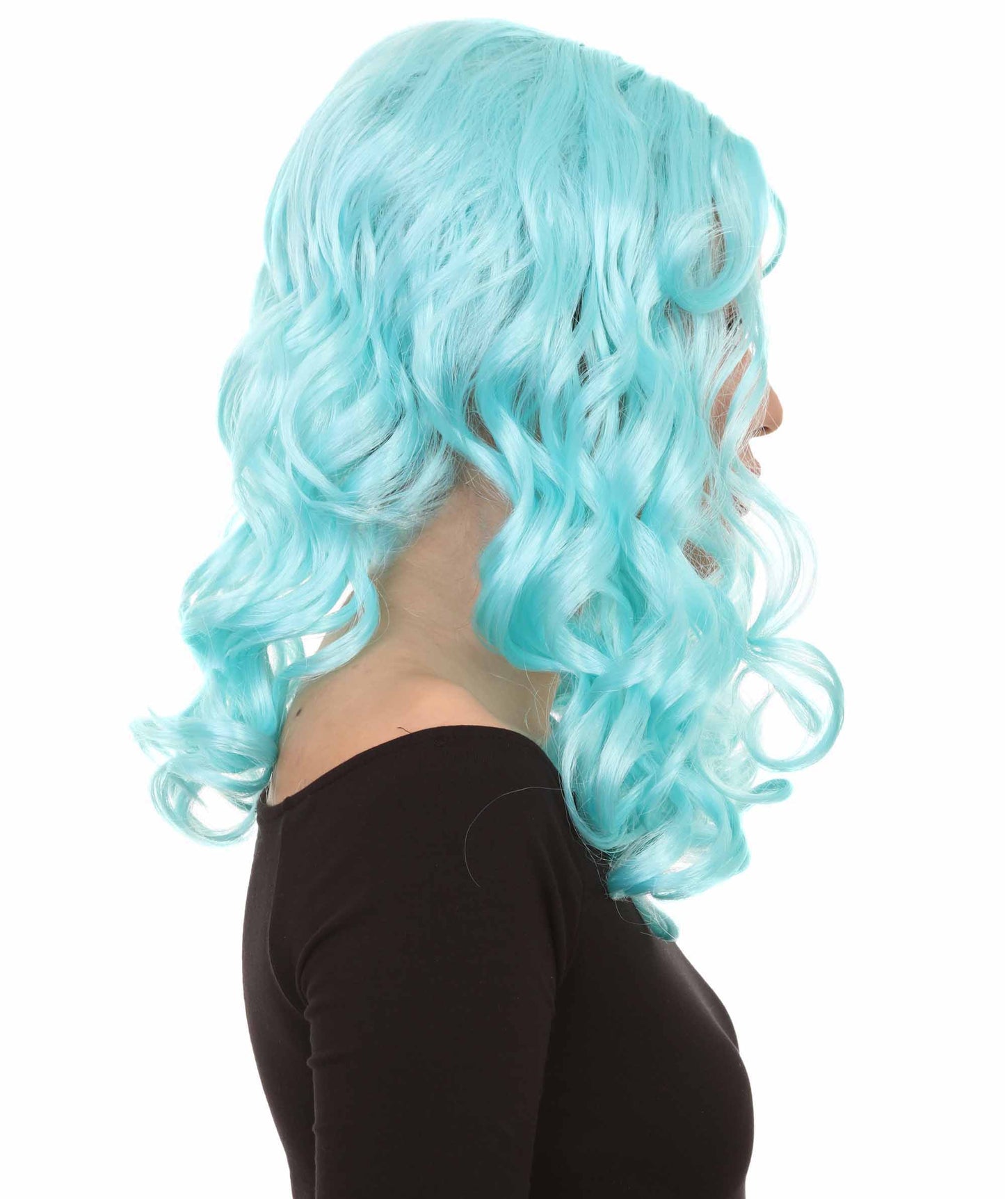 Wigs2you ハロウィンパーティープレミアム レディース H-1088 アリスウィッグ 鏡の国のアリス ブルーレイク色