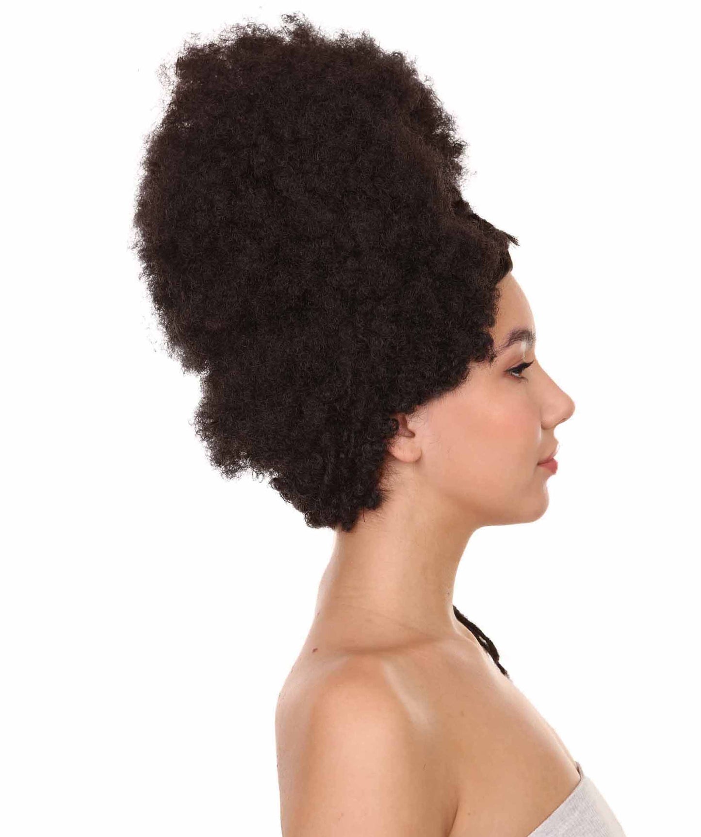 プレミアムハロウィンパーティー 女性 H-5399 アフロパフ グッドアズヘル ゴッデスウィッグ ブラック