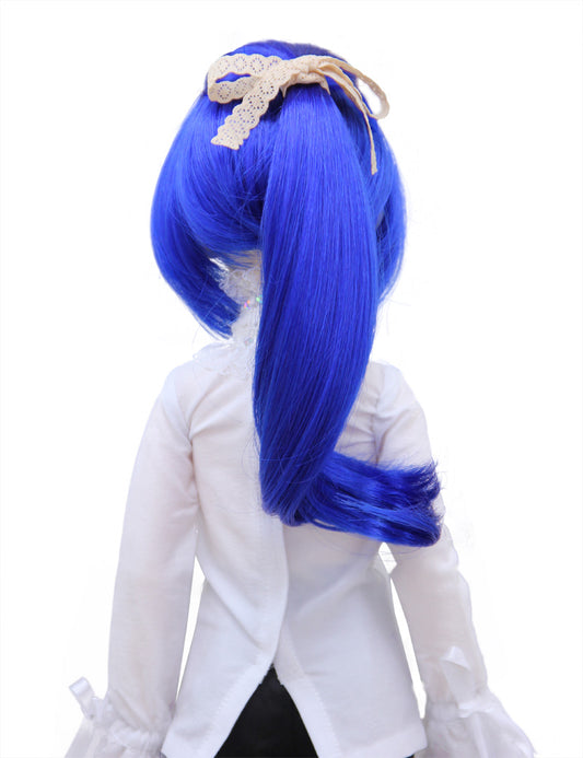 ロングヘアピース ポニーテール 2個セット WD60-022 ドールウィッグ チャコール ゴールデン オーバン ミックスの色