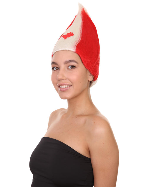 Wigs2you ハロウィンパーティープレミアム H-1783 華やかに見える女性用コスプレウィッグ カナダ国旗 トロールズスタイル
