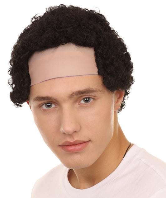 縮れたむきだしのメンズかつら|コスプレ・ハロウィンかつら|割増空気を通すCaplessなキャップH-2168