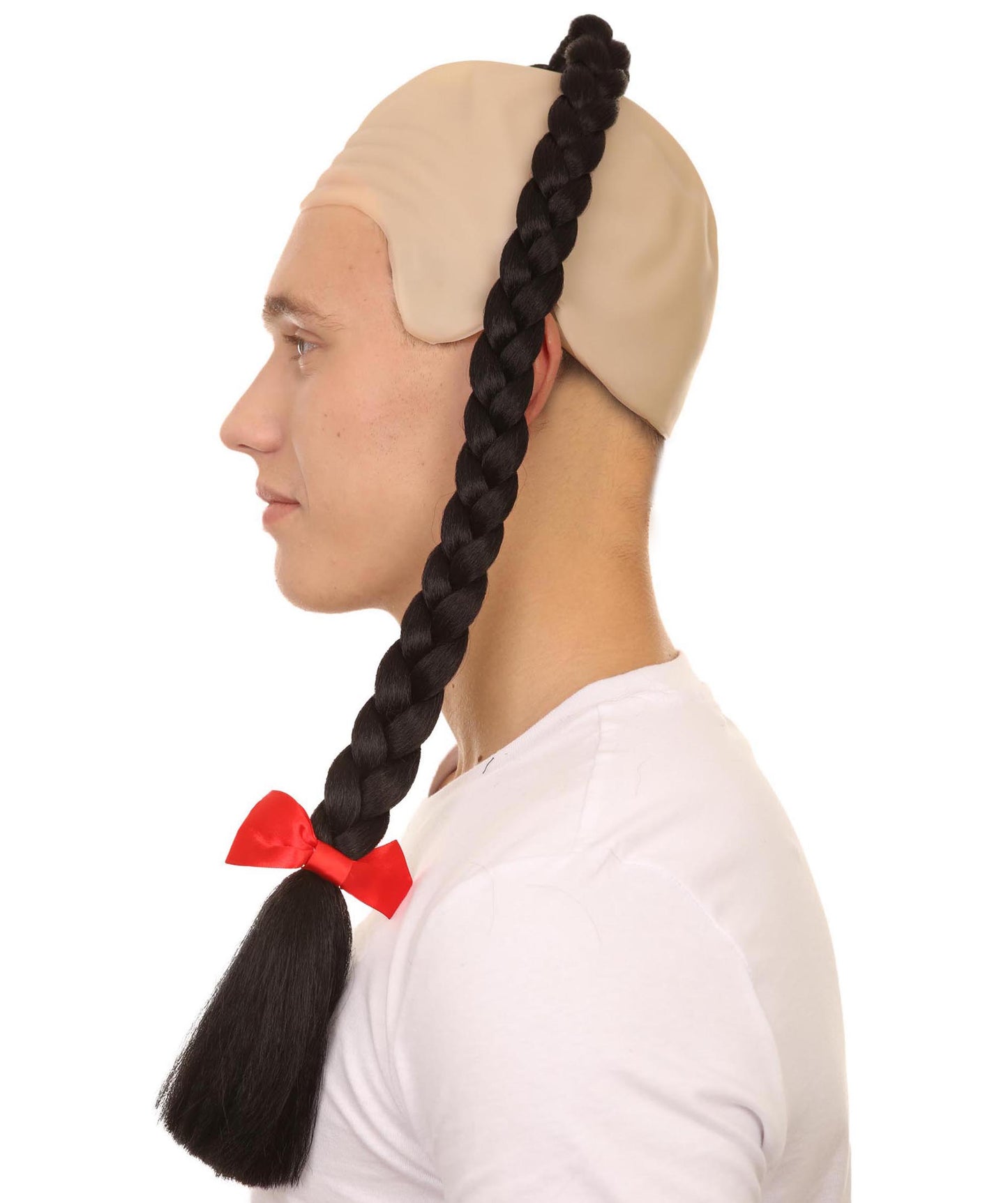 Wigs2you H-2162カンフーマスタースタイルメンズウィッグ黒編組コスプレウィッグ