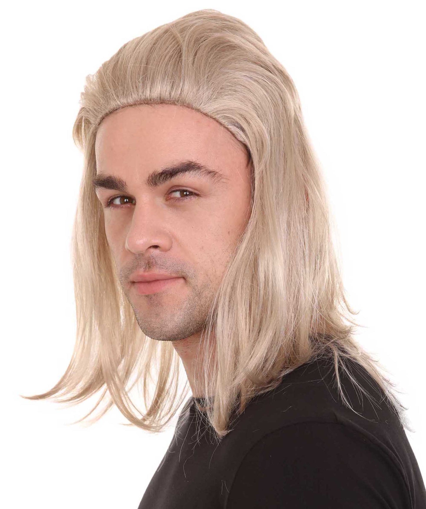 Wigs2you ハロウィンパーティープレミアムメンズ H-2129 タイガーメンズ マレットブロンドレトロウィッグ 自然な見た目 完璧なウィッグの選び方