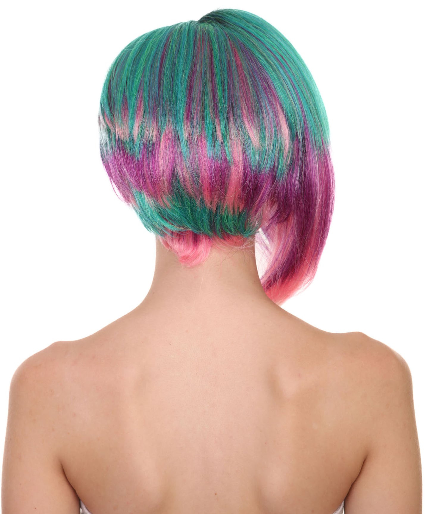 プレミアムハロウィンパーティーレディ H-5466 ミディアムレングス ジュディアルバレズパンクウィッグ