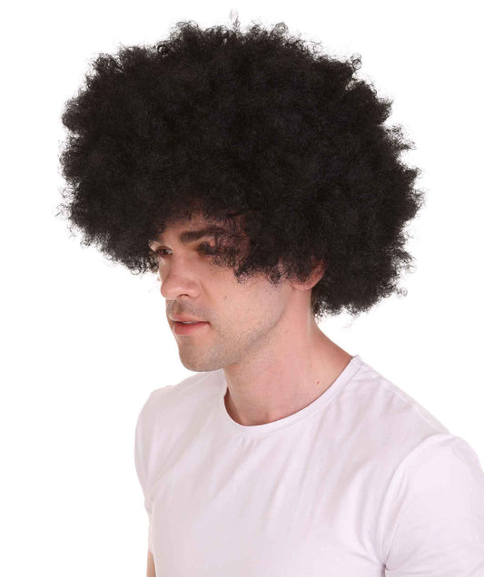 ハロウィンパーティー プレミアム 男性用 H-2264 ディスコ アフロ ウィッグ