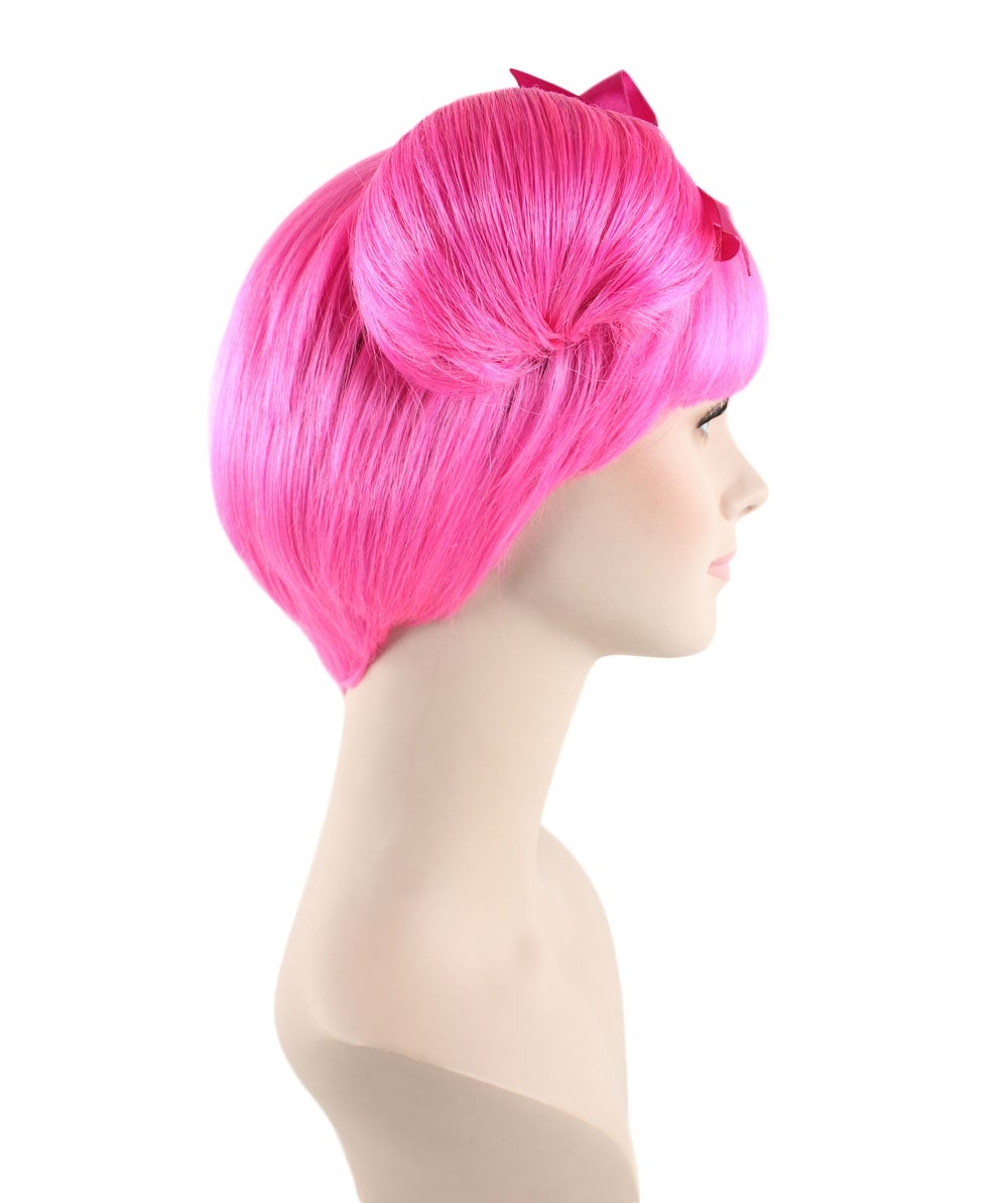 Wigs2you ハロウィン パーティー プレミアム レディース H-1445 着けやすい 快適なフィット感 独占コスプレウィッグ メラニー マルティネス スタイル ピンクとブラックウィッグ