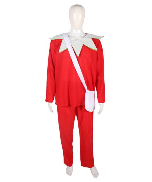 Wigs2you.com JCX-013 クリスマス サンタヘルパー ボーイ レッド コスチューム、コスプレ コスチューム。