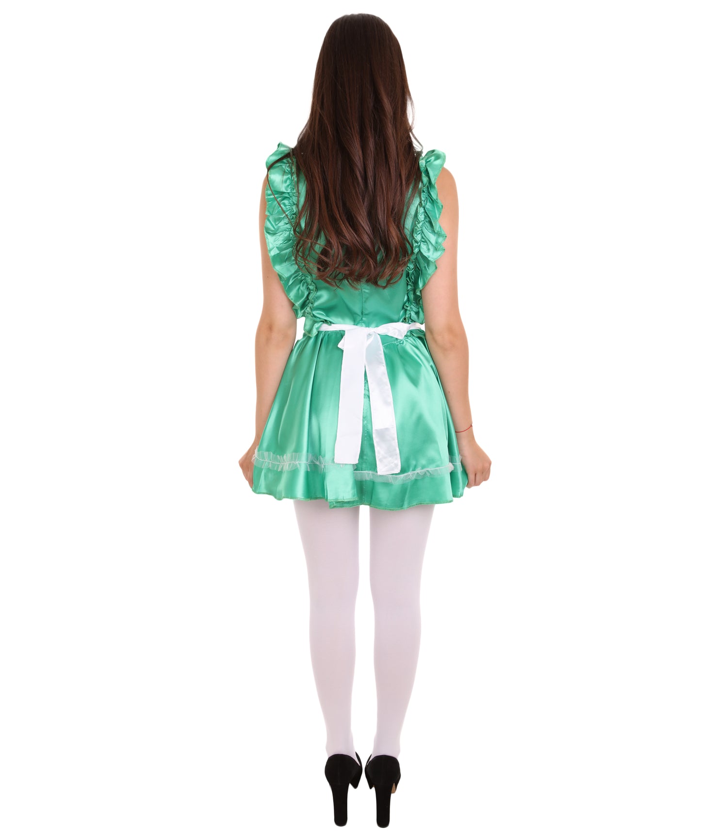 大人用女性の JCO-327_8 ソワリーフレンチメイド制服 コスチューム グリーン コスプレコスチューム
