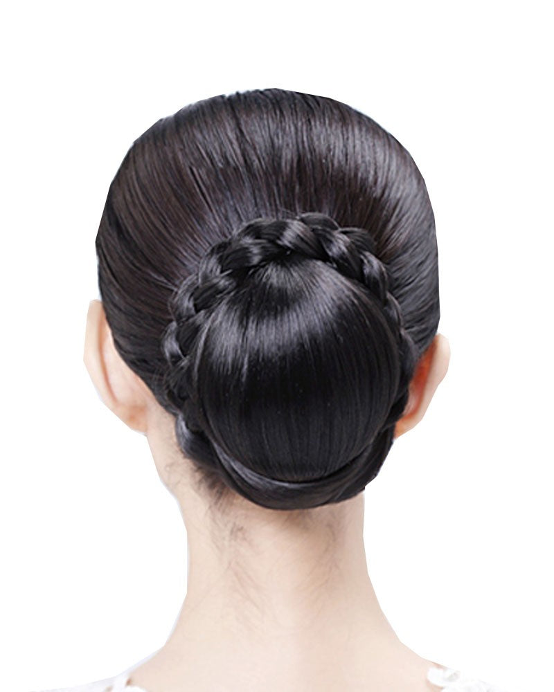 Wigs2you W-8455 女性用和風ウィッグ シニヨン・お団子スタイル ナチュラルウィッグ 着物・夏祭り・花火大会・結婚式などにぴったり!自然な風合いと快適なフィット感のファイバー製。調節可能なストラップ付き。