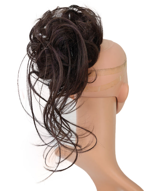 Wigs2you W-8487 ライトブラウンのカーリーヘアクリップオン ファッション バン | 自然なウェーブの毛先が特徴の10インチ合成ウィッグ