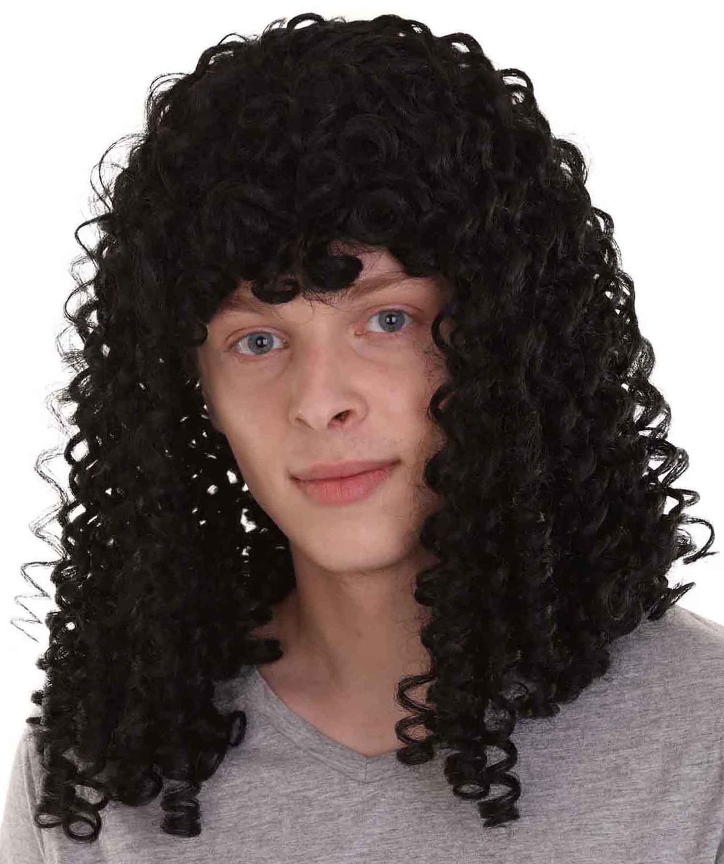 Wigs2you ハロウィンパーティ プレミアムメンズ H-2111 とても快適 カーリーロング コロニアルロックスターウィッグ