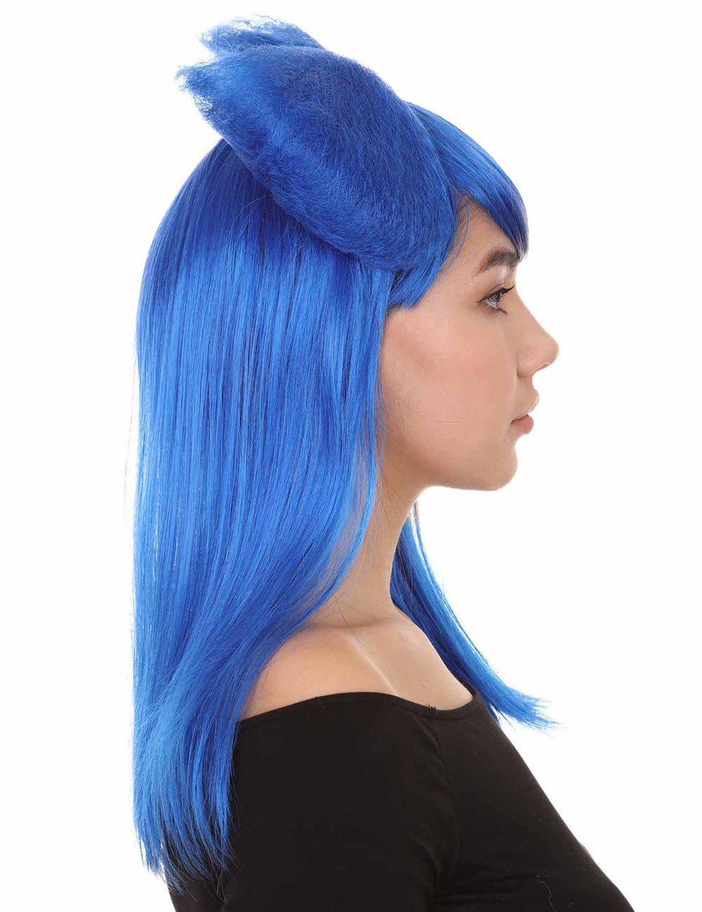 Wigs2you ハロウィンパーティープレミアムレディース H-1615 着用が簡単 とても快適 ダークブルー ロング バタフライウィッグ