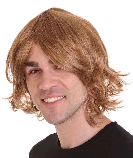 ハロウィンパーティープレミアム H-2171 70年代ブラウンシャグウィッグ 髪の革命 男性のウィッグの急増する人気