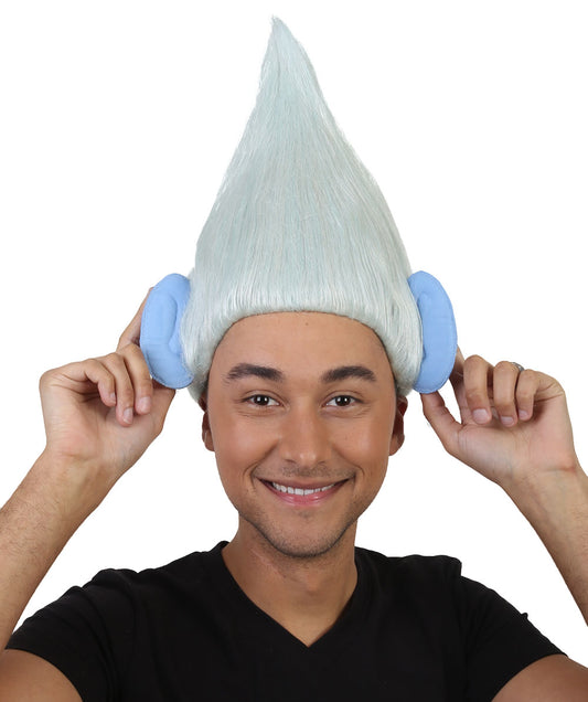 ハロウィンパーティー プレミアム 男性用 H-2495 トロールズ ガイ・ダイアモンド ウィッグ イヤーズ付き