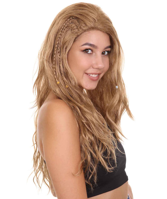 ハロウィンパーティープレミアム H-5242 女性用ストレートロングウィッグ ブラウン