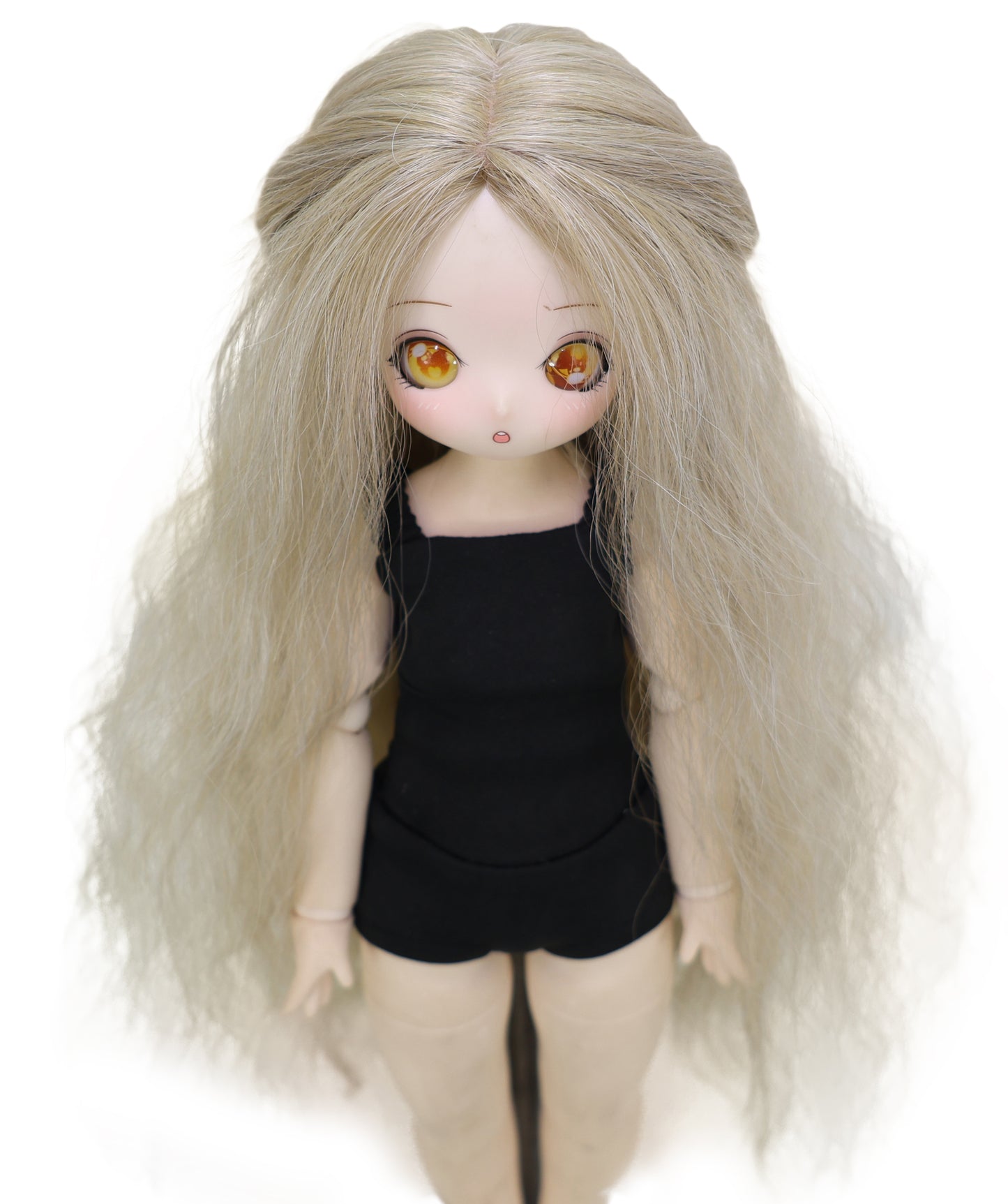Wigs2you WD40-036 ロングアッシュブロンドドール用ウィッグ - 13インチソフトウェーブ人工毛(BJD・球体関節人形用)