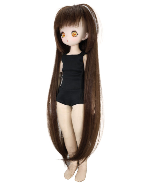 Wigs2you 15インチ バーガンディ ロングストレート ドールウィッグ – コスプレ&BJDドール用合成毛 WD40-042