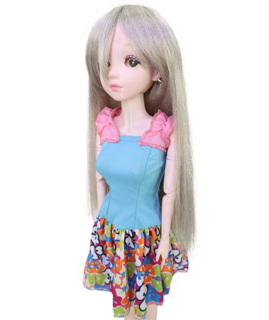 Wigs2you WD40-044 ドールウィッグ!13インチ ブロンド JP BJDドールウィッグ – 耐熱合成毛、難燃性、標準キャップ