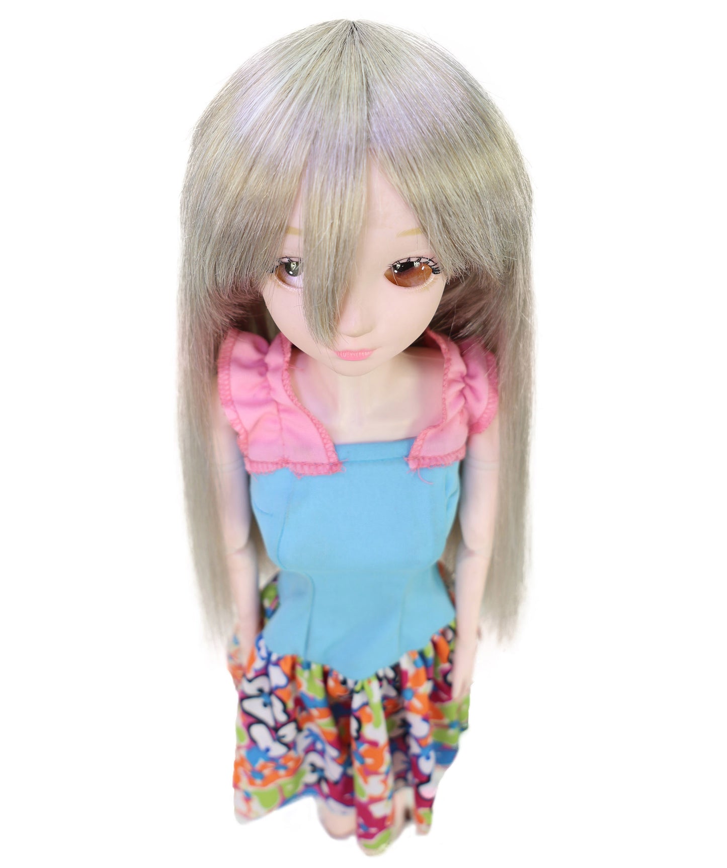 Wigs2you WD40-044 ドールウィッグ!13インチ ブロンド JP BJDドールウィッグ – 耐熱合成毛、難燃性、標準キャップ