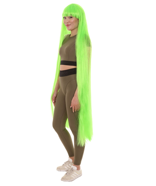 ハロウィンパーティープレミアム H-2716 50エクストラロングライムレディースウィッグコレクション