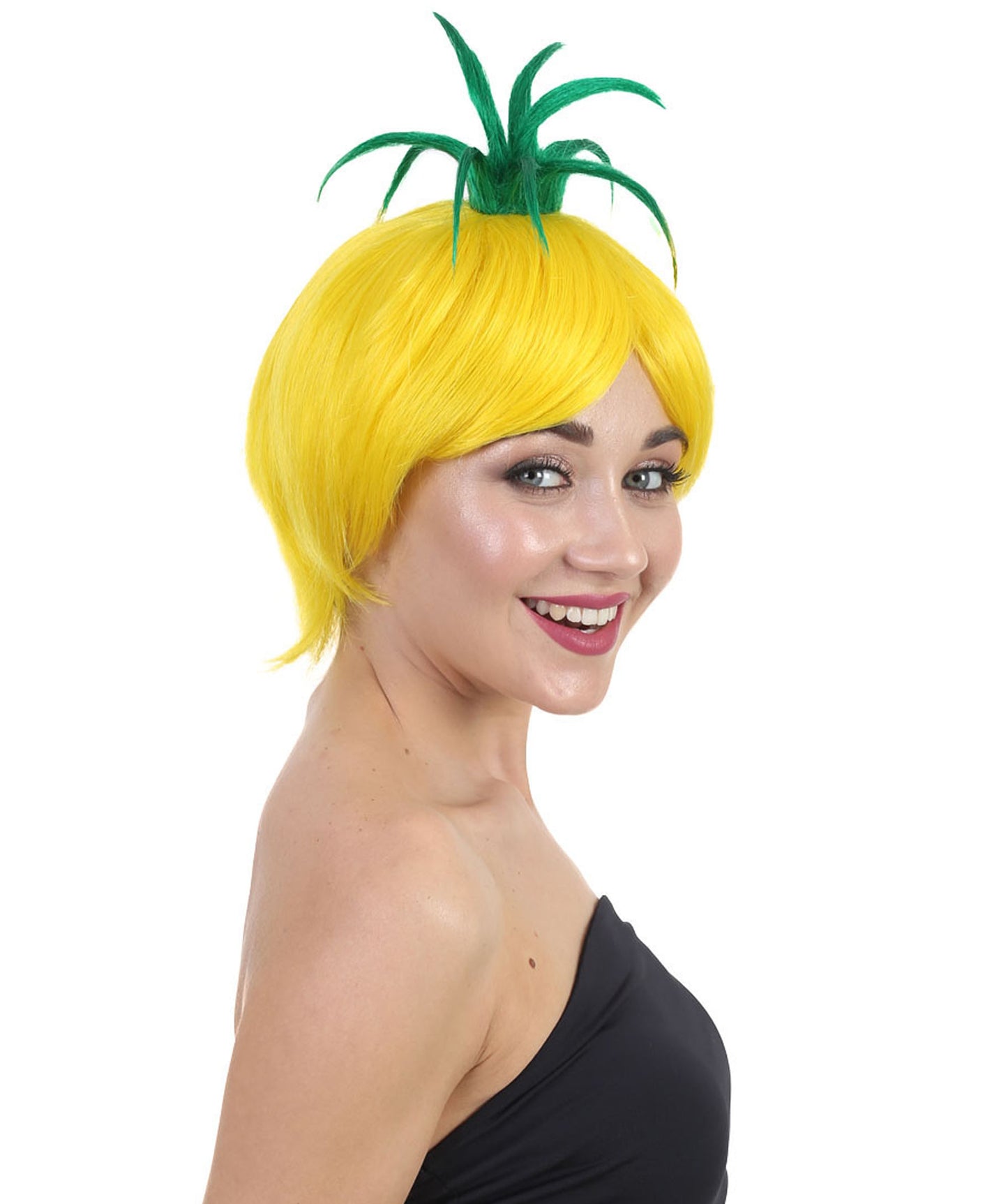 ハロウィンパーティープレミアム大人の女性用 H-2507 パイナップルウィッグ 現代の淑女のためのエレガントなウィッグへの一歩