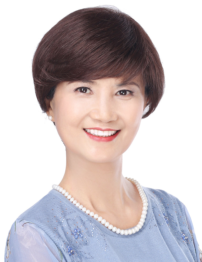 Mrs Styles 短い HHB-058 ヒューマンヘアブレンド パーフェクション ボリュームとカバレッジのため
