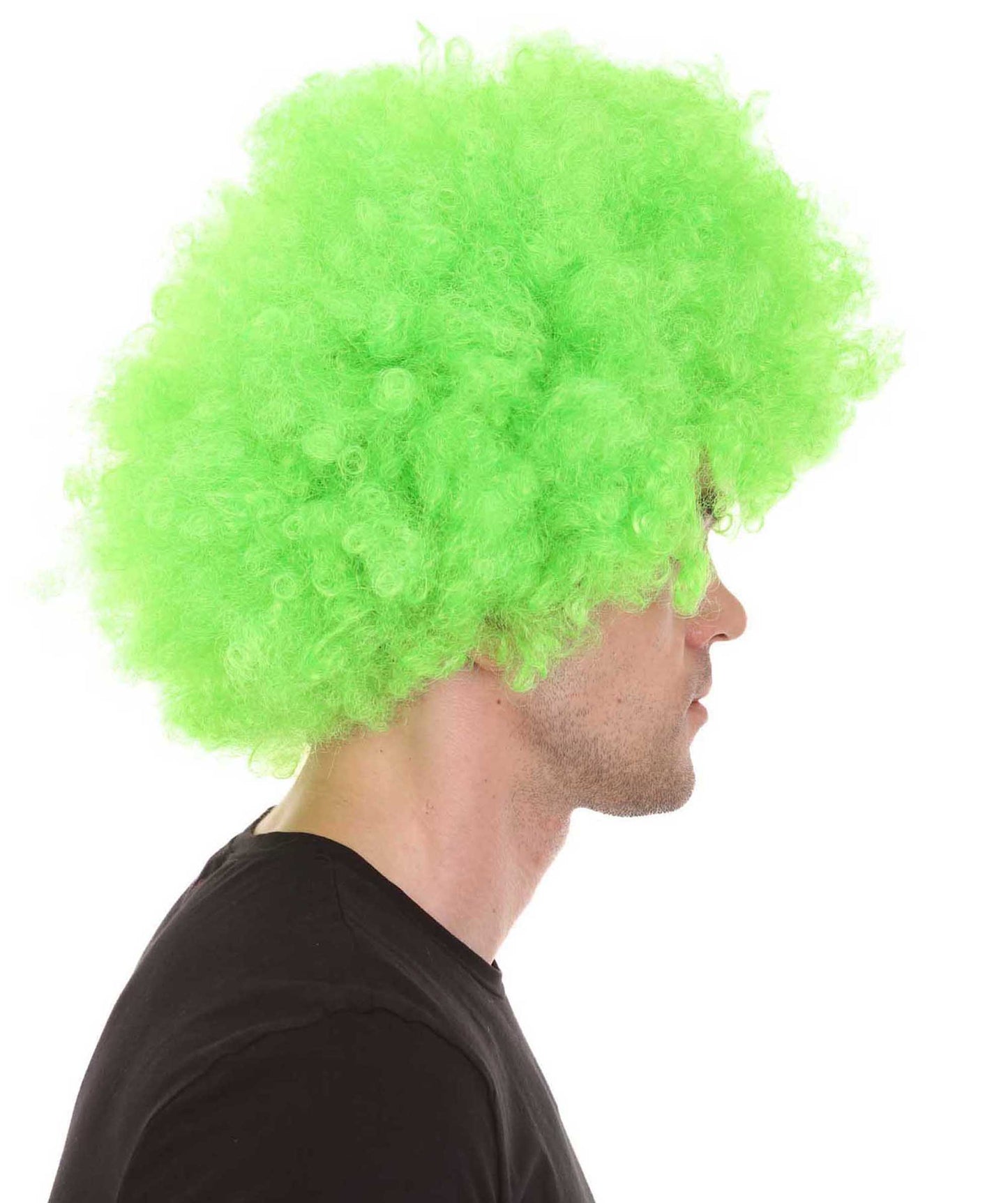 Wigs2you ハロウィンパーティープレミアム メンズ H-649 スーパーアフロウィッグ グリーン色