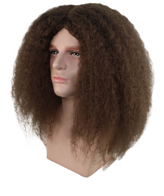 男性用アフリカ系アメリカ人スーパーフラッフィーウィッグ H-4310 コスプレウィッグ プレミアム通気性キャップレスキャップ