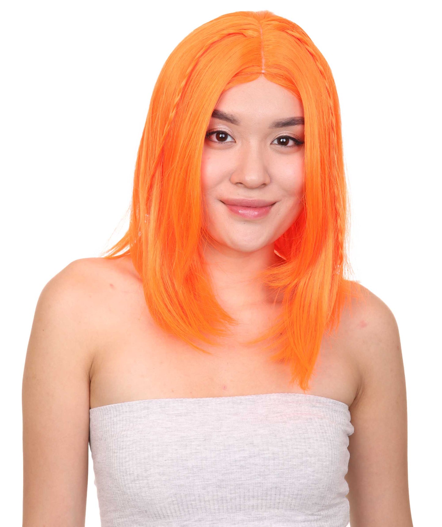 Wigs2you ハロウィンパーティープレミアム レディース H-924 スワンプクイーンウィッグ ネオンオレンジカラー