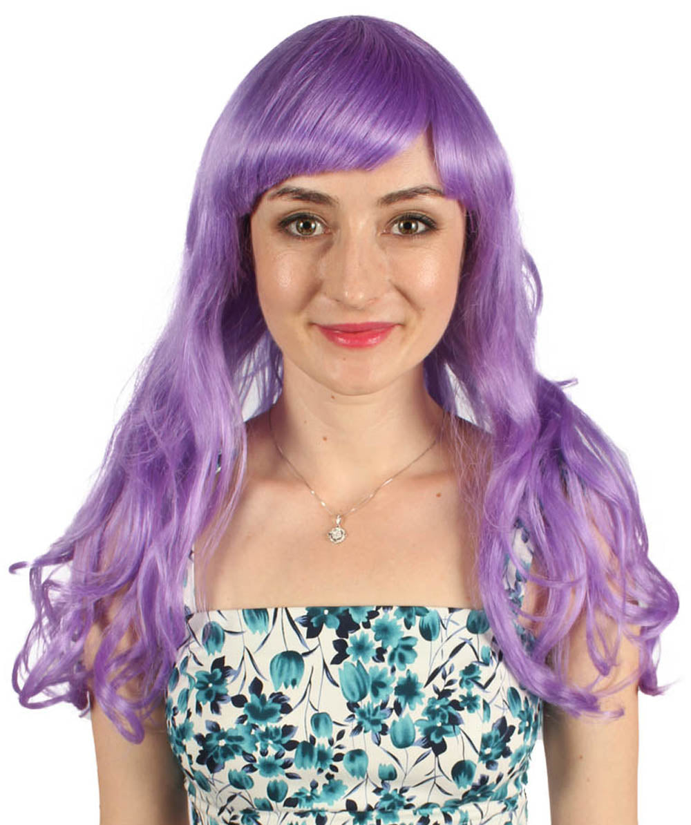 Wigs2you ハロウィン パーティー プレミアム H-821 バットマン 女性ジョーカー ウィッグ ライラック色