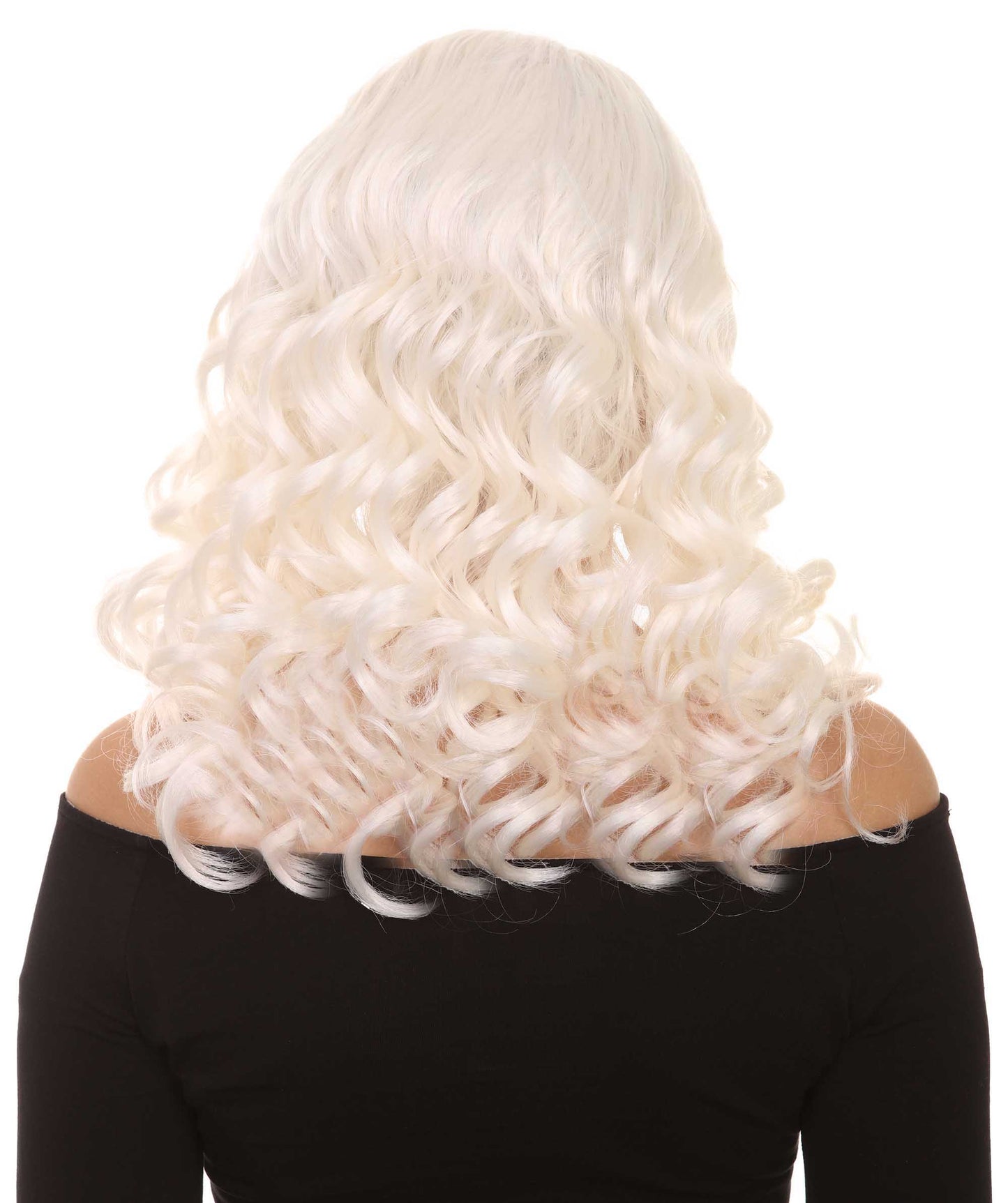 Wigs2you ハロウィンパーティープレミアムレディース H-1098 とても快適なアリスウィッグ 鏡の国のアリス ホワイトカラー