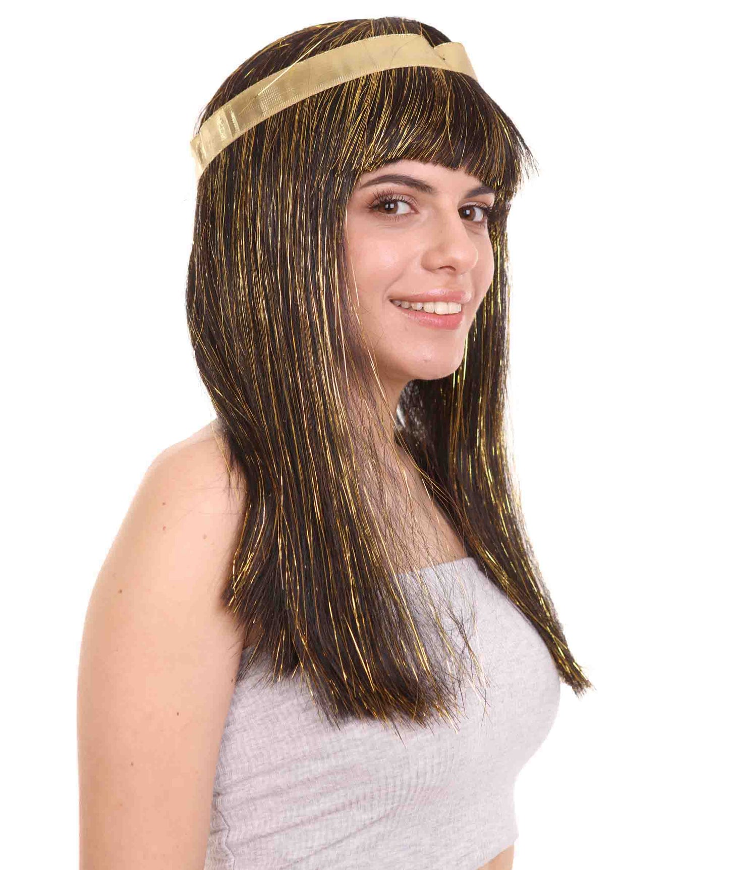 Wigs2you ハロウィンパーティープレミアムレディース H-1815 華やかに見えるナイルの女王ウィッグ