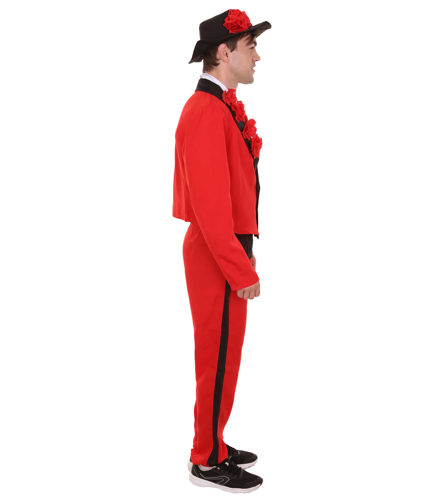 男性 JCP-101 のデイ・オブ・ザ・デッド セニョール 赤と白のコスプレコスチューム