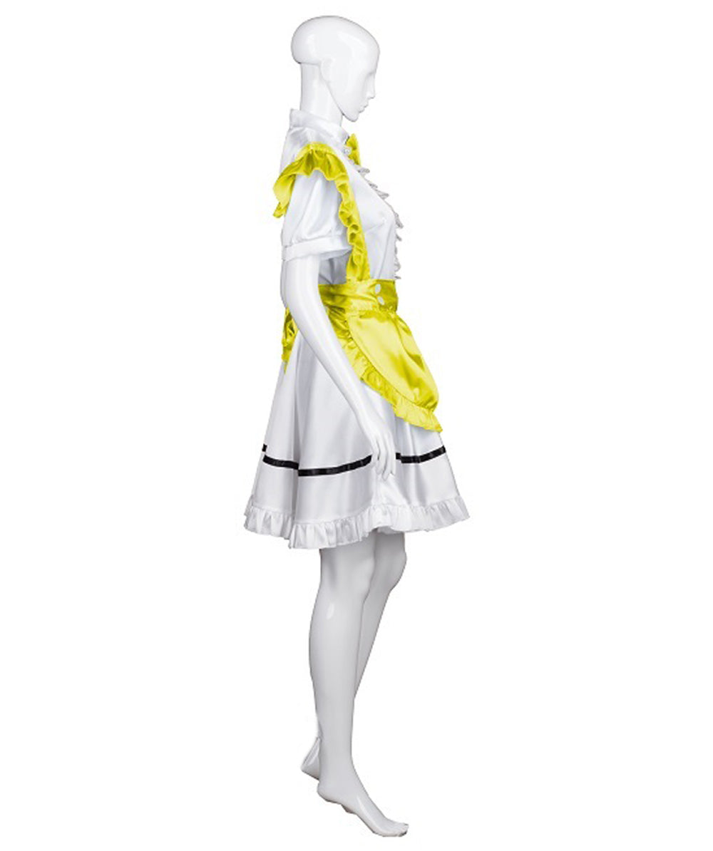 女性用 JCO-326_22 アニメ コスプレ フレンチメイド ファンシー ドレス イエロー コスプレ コスチューム